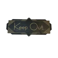 Keep Out - BLACK Sign 4x8
