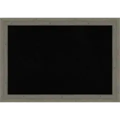 Fencepost Narrow Wood Framed Corkboard, Black Cork