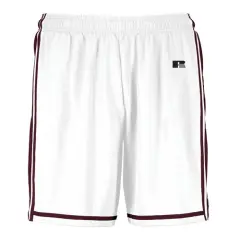 Russell Athletic&reg; Youth Basketball Shorts White/ maroon