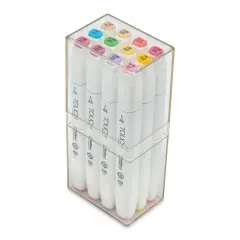 ShinHan Touch Twin Brush Markers - Pastels, Set of 12