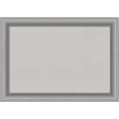 Peak Polished Nickel Framed Corkboard, Grey Cork