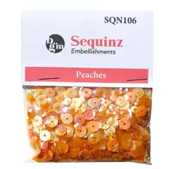 Buttons Galore Loose Sequin Assortments for Craft - 5,000 Pieces 45 Grams Peaches