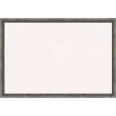 Burnished Concrete Narrow Wood Framed Corkboard, White Cork