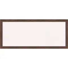 Florence Framed Corkboard, White Cork Medium Brown