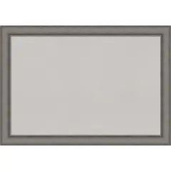 Burnished Concrete Wood Framed Corkboard, Grey Cork