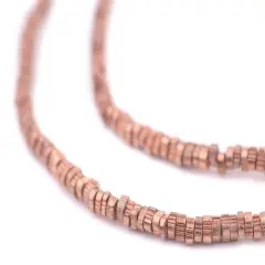TheBeadChest Copper Triangular Gear Heishi Beads (3mm)