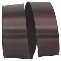 Florist Ribbons --- 2.5 inch x 50 yards --- Satin / Acetate Supreme Cooler Ribbon -- Chocolate Color