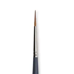 Winsor & Newton Professional Watercolor Synthetic Sable Brush - Pointed Round, Size 2, Short Handle