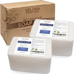 10 LB - GOATS MILK Soap Base by Velona | SLS/SLES free | Melt and Pour | Natural Bars For The Best Result for Soap-making&hellip;