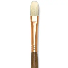 Princeton Best Natural Bristle Brush - Filbert, Long Handle, Size 6