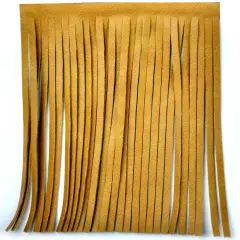 Belagio Faux Leather Fringe Trim, 6" Wide, 25-Yard Bolt, Sable