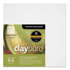 Ampersand Claybord - 6" x 6", 1-1/2" Cradled