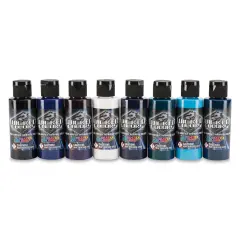 Createx Wicked Colors Airbrush Color - 2 oz, Set of 8, Kent Lind Cool