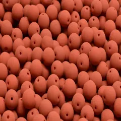 6mm Czech Round Druk Bead, Matte Velvet Brick, 50 pcs