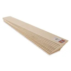 Midwest Products Basswood Sheets - 10 Pieces, 1/8" x 3" x 24"