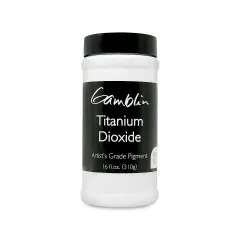 Gamblin Artist's Grade Pigment - Titanium White Dioxide, 16 oz jar