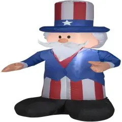 4' Gemmy Airblown Inflatable 4th of July Patriotic Uncle Sam 44244