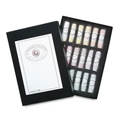 Unison Handmade Pastel Set - Light Colors, Set of 18, Full Stick