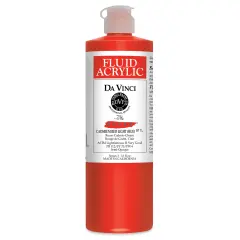 Da Vinci Fluid Acrylics - Cadmium Red Light Hue, 16 oz bottle