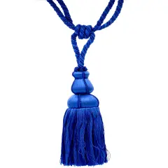 Belagio Single Tassel Tie-Back, 10" Long Tassel, Colors Collection, Royal Blue