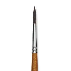 Blick Studio Natural Squirrel Brush - Round, Black Handle, Size 8