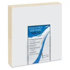 American Easel Gessoed Wood Painting Panel - 10" x 10", 1-5/8" Deep Cradle