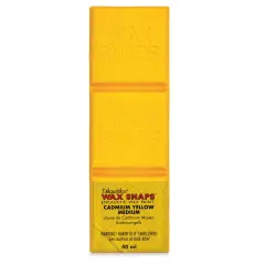 Enkaustikos Wax Snaps Encaustic Paints - Cadmium Yellow Medium, 40 ml cake