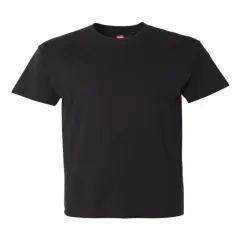 Hanes&reg; Perfect-T Triblend Short Sleeve Crew Neck T-Shirt Solid Black Triblend