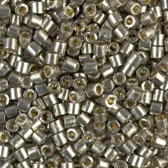 Miyuki Delica Bead 8/0, DBL1851, Duracoat Galvanized Light Pewter