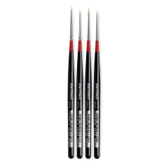 Da Vinci Micro Nova Synthetic Brushes - Round, Short Handle, Set of 4