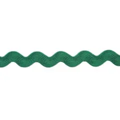 Belagio Medium Ric Rac Trim, 0.75" Wide, 25-Yard Bolt, Emerald Green