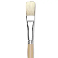 Robert Simmons Signet Brush - Flat, Long Handle, Size 10