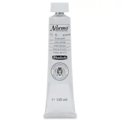 Schmincke Norma Professional Oil Paint - Zinc White, 120 ml, Tube