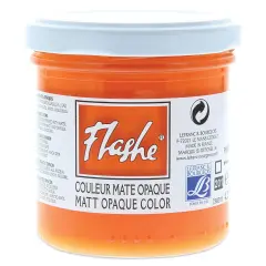 Lefranc & Bourgeois Flashe Vinyl Paint - Orange, 125 ml jar