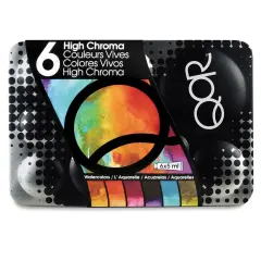 QoR Modern Watercolors - Set of 6, High Chroma Colors, 5 ml Tubes