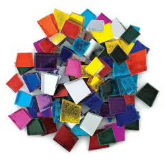 Crafter's Cut Pre-Cut Mirror Tiles - Assorted, 8 oz