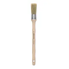Escoda Natural Bristle Brushes - Round Square, Size 4, Long Handle