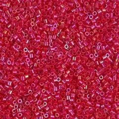 Miyuki Delica Bead 15/0, DBS0162, Opaque Red AB