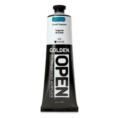 Golden Open Acrylics - Cobalt Turquoise, 5 oz Tube