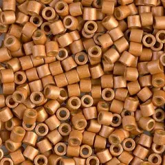 Miyuki Delica Bead 8/0, DBL1833F, Matte Duracoat Galvanized Yellow Gold