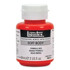 Liquitex Soft Body Artist Acrylics - Pyrrole Red, 59 ml bottle