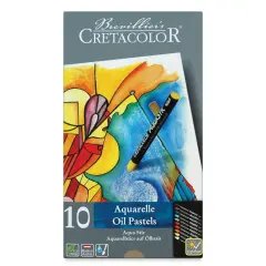Cretacolor AquaStics - Assorted Colors, Tin Set, Set of 10
