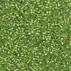 Miyuki Delica Bead 15/0, DBS1206, Silver Lined Lime