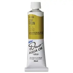 Holbein Duo Aqua Water Soluble Oils - Leaf Green, 40 ml tube