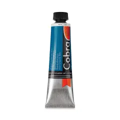 Cobra Artist Water Mixable Oil Paint - Phthalo Turquoise Blue, 40 ml tube