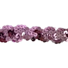 Belagio Sequin Trim, 1" Wide, Serpentine Design, 10-Yard Bolt, Pink