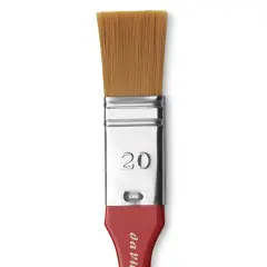 Da Vinci Cosmotop Spin Brush - Flat Wash, Short Handle, Size 20