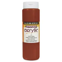 Daler-Rowney Graduate Acrylics - Burnt Sienna, 500 ml bottle