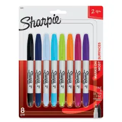 Sharpie Twin-Tip Marker Set - Assorted Colors, Set of 8