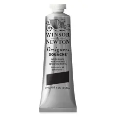 Winsor & Newton Designers Gouache - Ivory Black, 37 ml tube